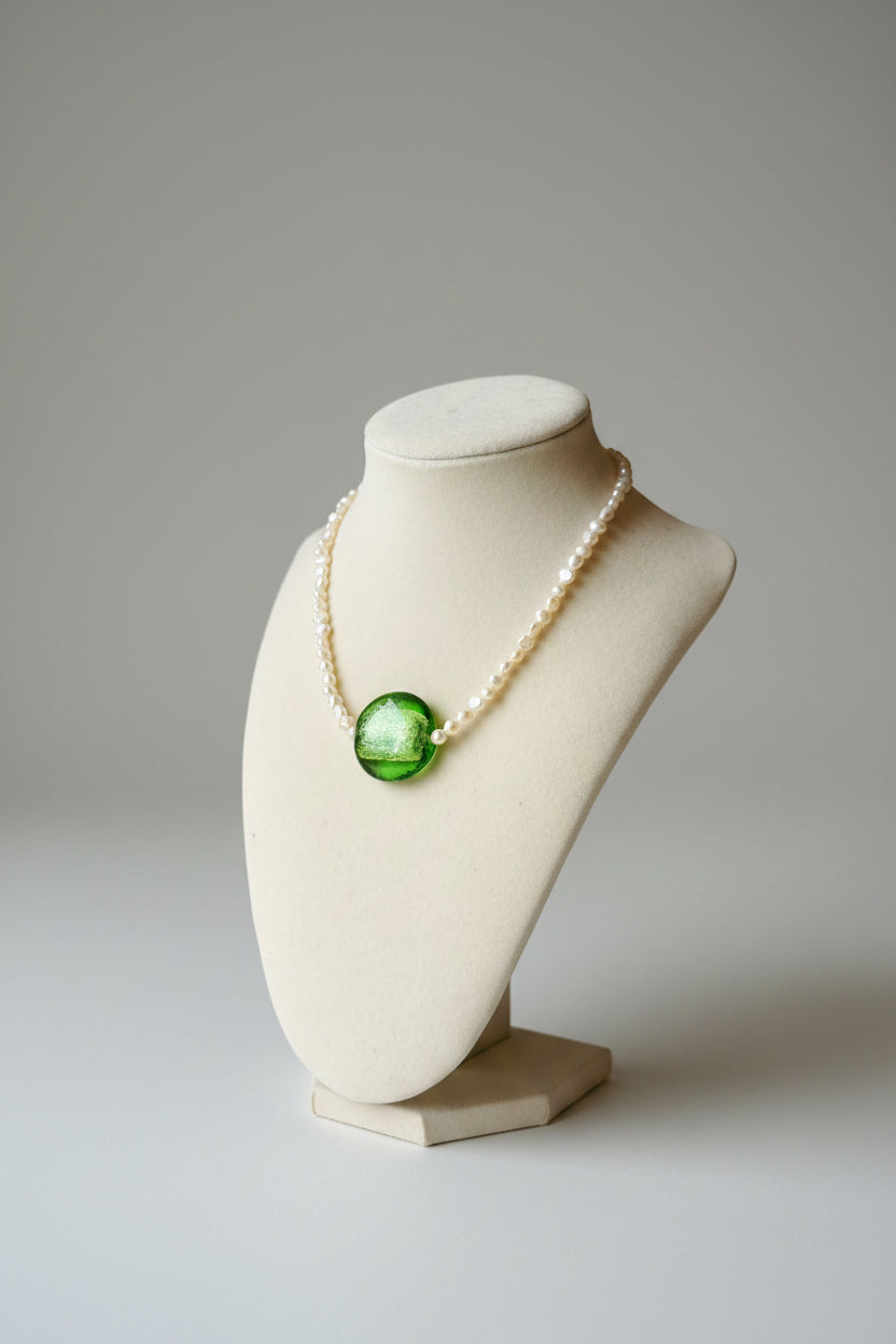 Mossy Pearl Necklace