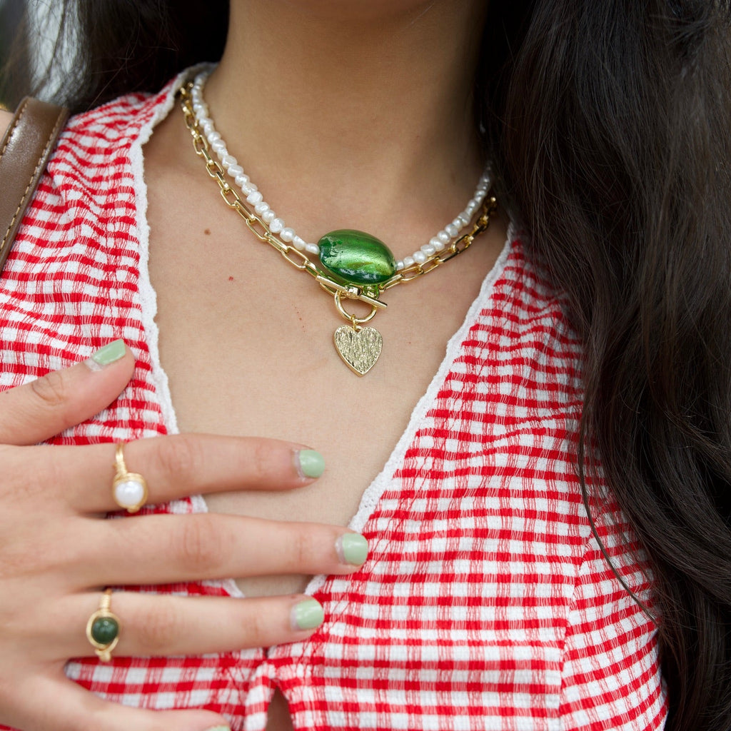 Mossy Pearl Necklace