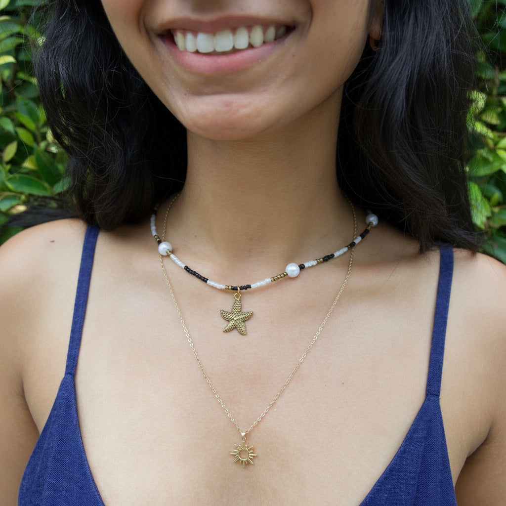 Ivory & Ash Layering Necklace