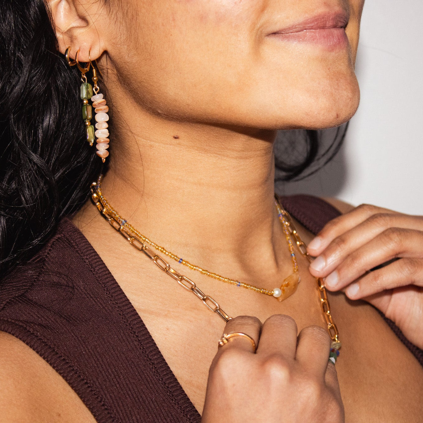 Sunrise Pearl Layering Necklace