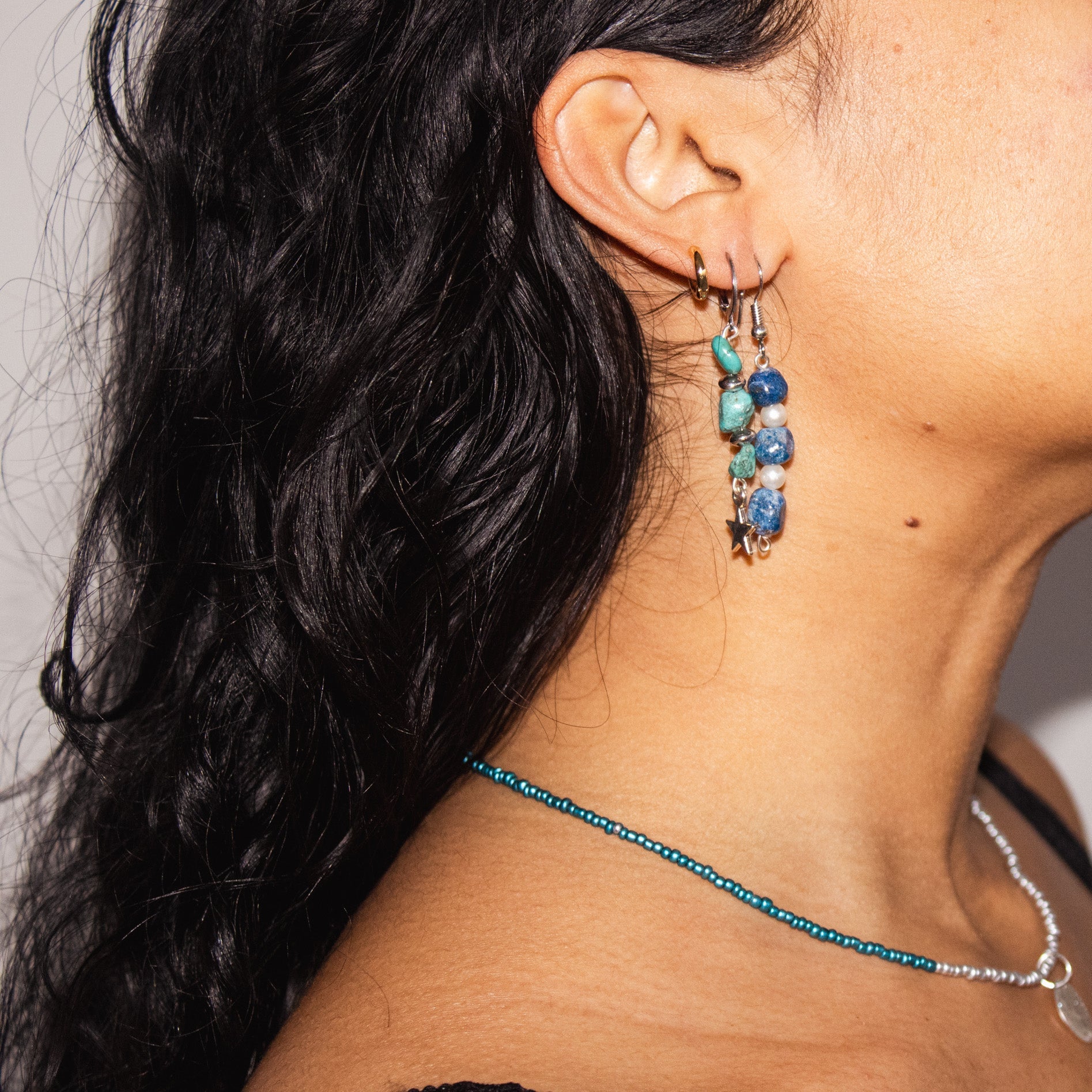 Starry Aquamarine Huggies